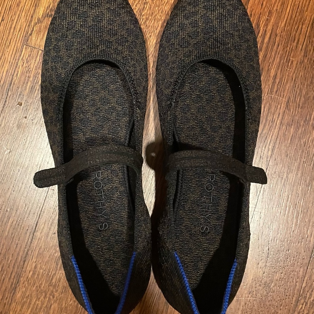 Rothy's Women's Animal Print Mary Jane Flats